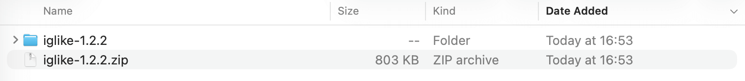 unzip IG Likes Exporter chrome extension